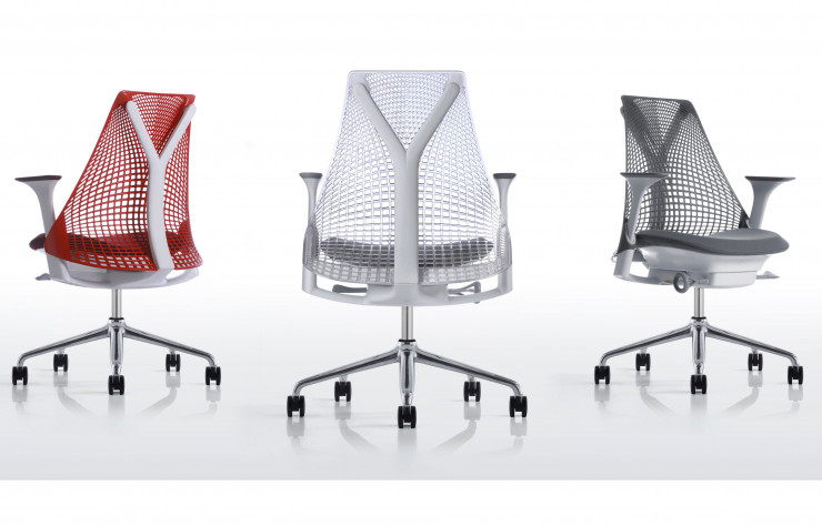Fauteuils de bureau Sayl, conçus par Yves Behar pour Herman Miller.