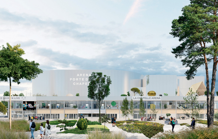 À Paris, l’Arena porte de la Chapelle, dans le XVIIIe arrondissement, un projet qui va voirle jour pour les Jeux olympiques de 2024.