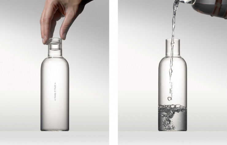 350 ml est une bouteille d’eau contemporaine et durable, un objet identitaire créé par Label famille.