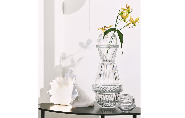 Vases Matrice réalisées par Kiki pour les Cristalleries de Saint-Louis.