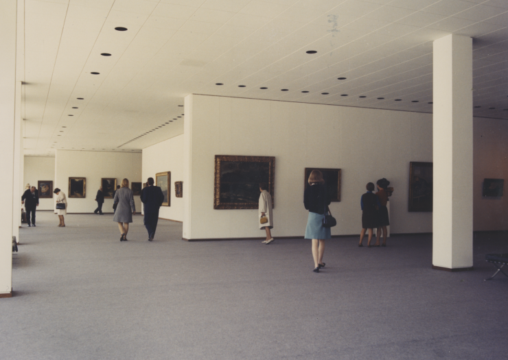 Photo historique de la Neue Galerie.