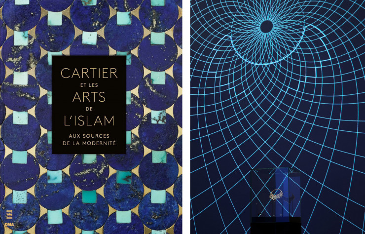 Aperçu de la scénographie de l’exposition, «Cartier et les Arts de l’Islam. Aux sources de la modernité»,  au MAD Paris.