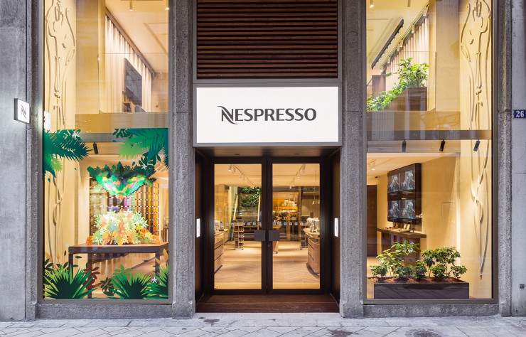 L’une des boutiques de la marque Nespresso.