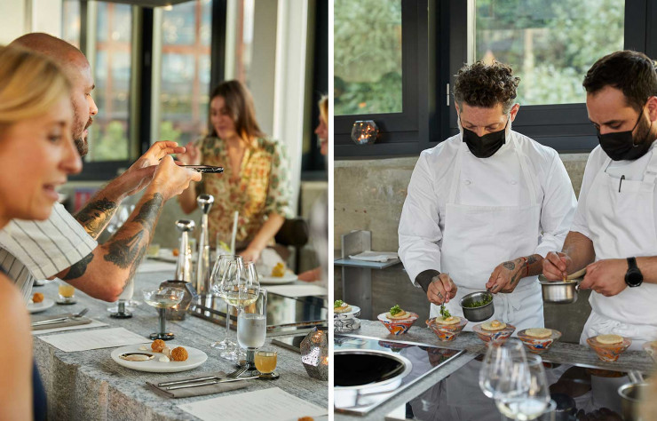 Dîner à la table du chef Assaf Granit, une expérience culinaire inédite.