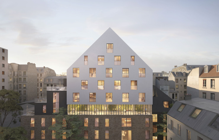 Le projet d’un immeuble de 60 logements, rue du Faubourg-du-Temple, à Paris (Xe).