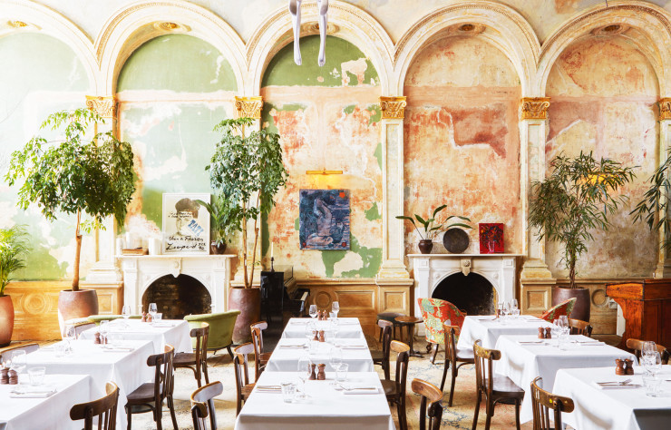 The restaurant of artist Jonny Gent and chef Florence Knight, Sessions Arts Club.