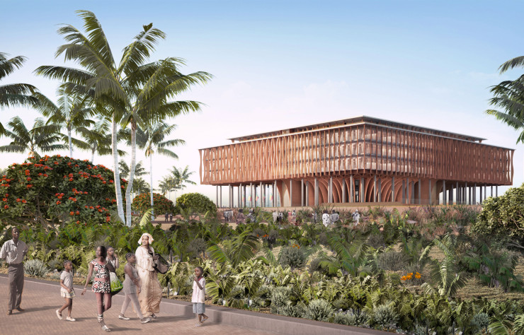 La république du Bénin a confié à l’architecte la conception de la nouvelle Assemblée nationale, à Porto-Novo.