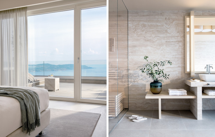 Les « sky suites », ces trois nouvelles suites XL offrent un décor largement inspiré du zen et une vue sans fard.