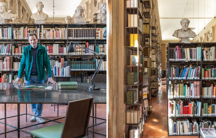 La bibliothèque de la Villa Médicis est réservée aux pensionnaires et accessible sur rendez-vous.