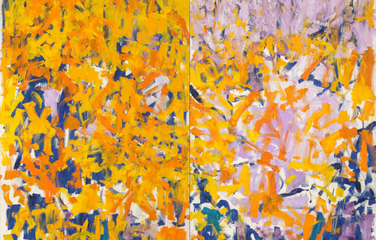 Joan Mitchell, Two Pianos, 1980, huile sur toile, 279,4 × 360,7 cm, collection privée